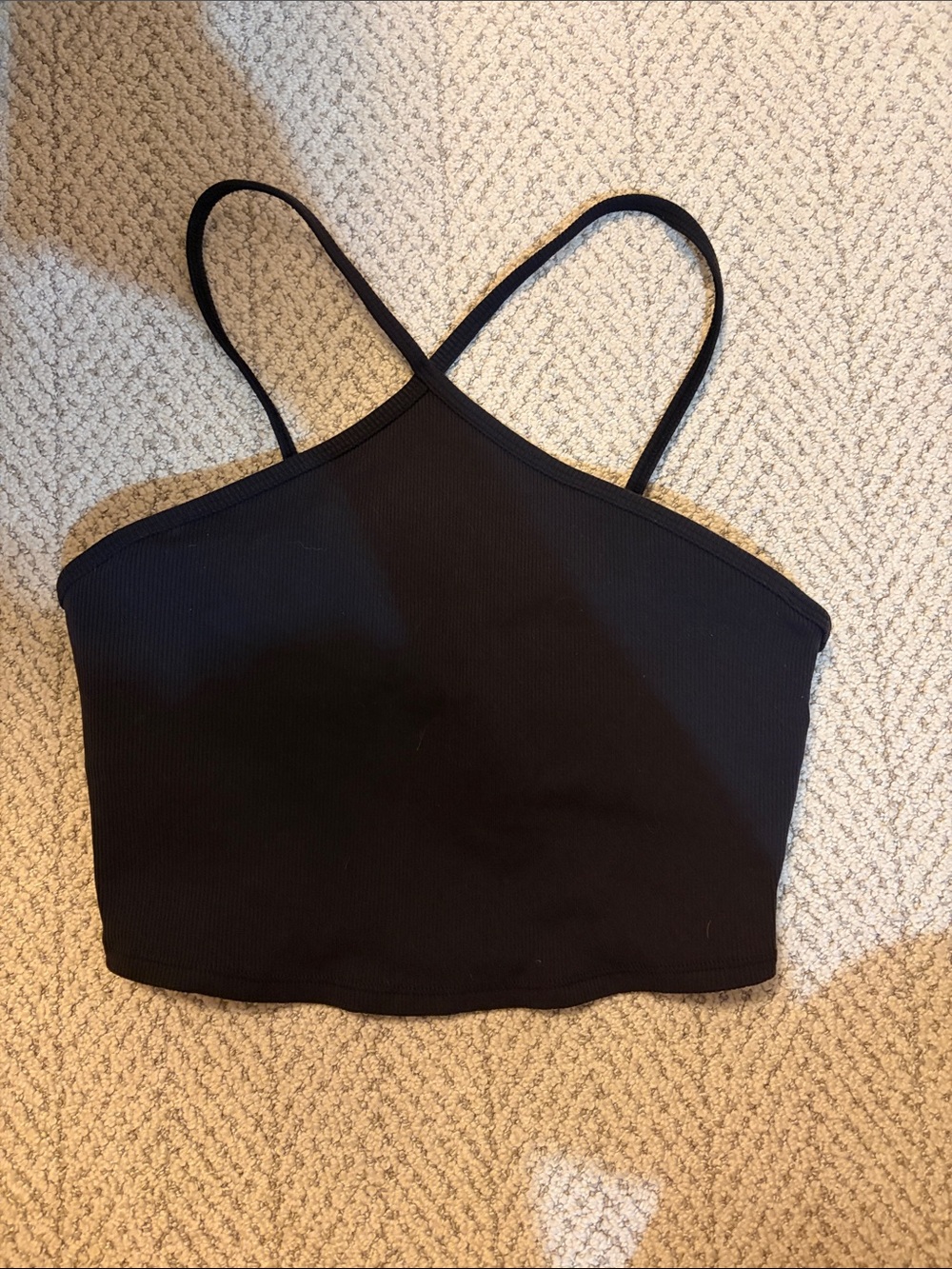 Black ALO Crop Halter